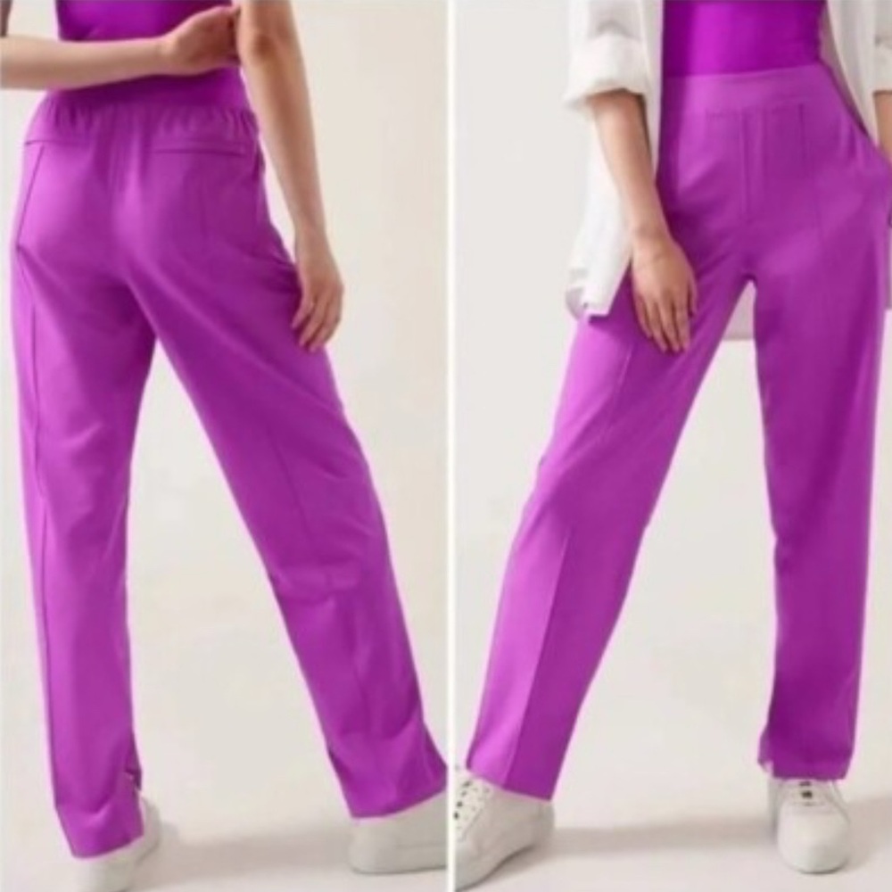 Athleta Brooklyn Heights Vienna Slim Pant Fuschia Purple